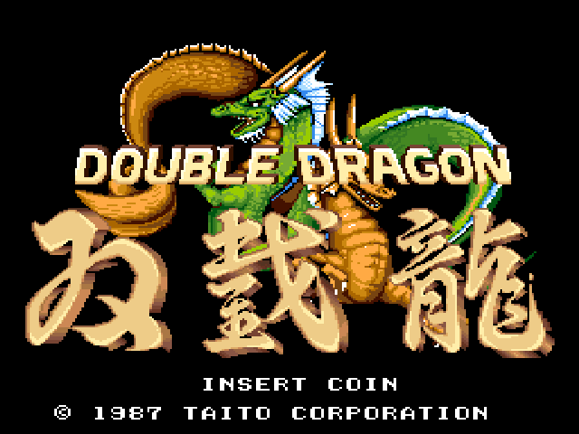 Double Dragon (bootleg with M6803) Title Screen